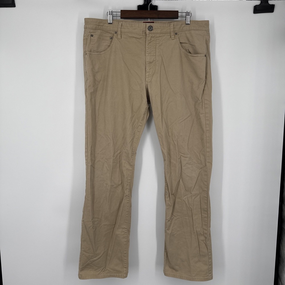 Untuckit Don Santiago Chino Pants Mens 38x32‎ Straight Fit Cotton Stretch Khaki